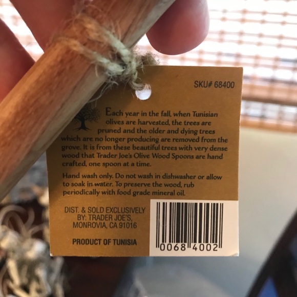 TRADER JOE’S Dining Two Trader Joes Olive Wood Spoons Bnwt Poshmark